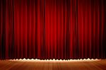 Stage Curtains Stock Photo