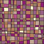 Stained Glass In Brown And Purple Colors Stock Photo