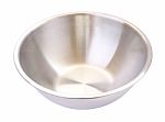 Stainless Steel Mixing Bowl On White Background Stock Photo