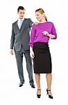 Standing Business People Stock Photo