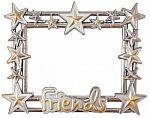 Star Silver Frame Stock Photo