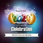 Starting New Year Celebration In Realistic Illustration Stock Photo