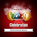 Starting New Year Celebration In Realistic Illustration Stock Photo