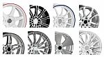 Steel Alloy Car Rims Stock Photo