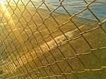 Steel Fence Cages Stock Photo