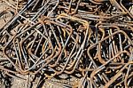 Steel Reinforcement Bars Stock Photo