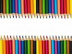 Stock Photo - Multicolored Pencils Isolated On White Background Stock Photo