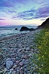 Stones And Coastline Stock Photo