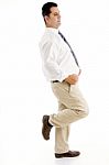 Stylish Pose Of Businessman Stock Photo