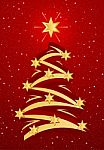 Stylized Christmas Tree Illustation Stock Photo