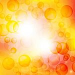 Summer Background With Sun And Lens Flare Stock Photo