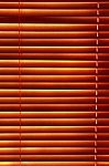 Sunlight Behind Vertical Blinds Stock Photo