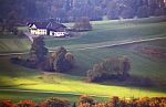 Sunny October Day In Austria. Autumn In Alps Stock Photo