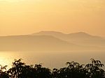 Sunset Over The Petra Velikogo Bay Stock Photo