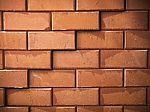 Surface Of Red Brick Wall Stock Photo