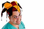 Surgeon Wearing Colorful Hat Stock Photo