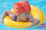 Swimming Kid Stock Photo