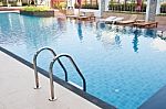 Swimming Pool At Hotel Stock Photo