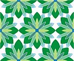 Symmetrical Repeat, Seamless Pattern Stock Photo