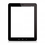 Tablet Computer Black Stock Photo