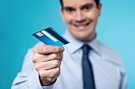 Take My Card For Shopping Stock Photo