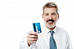 Take My Credit Card My Friend Stock Photo