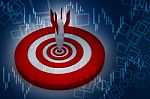 Target With Arrow Stock Photo