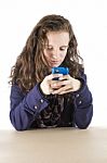 Teen Texting Stock Photo