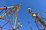 Telecommunication Tower Stock Photo