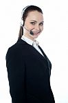 Telemarketing Executive Stock Photo