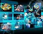 Television And Internet Production Stock Photo