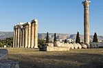 Temple Of Zeus In Athens Stock Photo