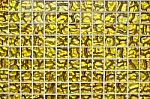 Texture Of Yellow Mosaic Stock Photo