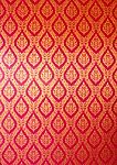 Thai Art Wall Pattern Stock Photo