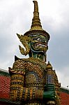 Thailand Asia   In  Bangkok Rain Warrior Devil      Mosaic Stock Photo