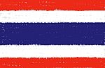 Thailand Grunge Flag Stock Photo