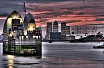 Thames Barrier  Stock Photo