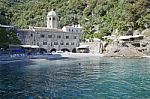 The Abbey Of San Fruttuoso Near Portofino Stock Photo