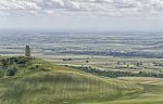 The Ancient Ruined Castle Of Montecorvino Stock Photo