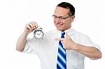 The Clock Is Ticking, Achieve Your Target Stock Photo