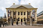 The Hague, Netherlands - May 8, 2015: Tourist Visit Mauritshuis Stock Photo