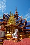 The Most Beautiful Temple In Sukhothai Wat Pipat Mongkol Temple Stock Photo