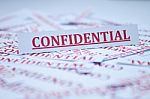 The Word Confidential Stock Photo