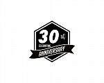 Thirty Year Anniversary Badge Stock Photo