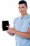 This Is My New Ebook Reader Stock Photo