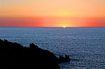 Tramonto Al Mare Stock Photo