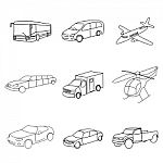 Transportation Icon Stock Photo