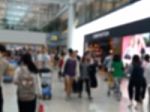 Traveler At Airport Stock Photo