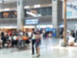 Traveler At Airport Stock Photo