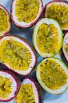 Tropical Passion Fruit Stock Photo